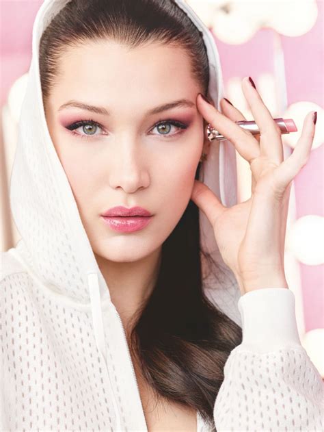 bella hadid dior makeup